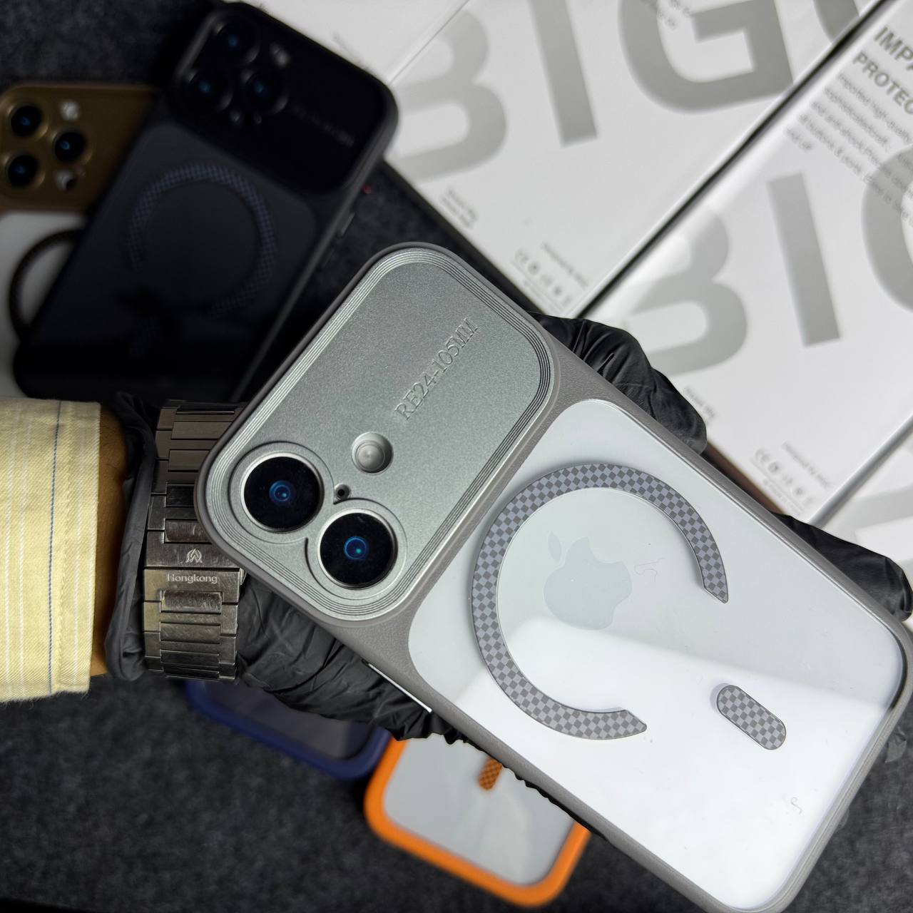 TRANSPARENT COVER 17 LOOK MAGSAFE CASE ANTI YELLOW