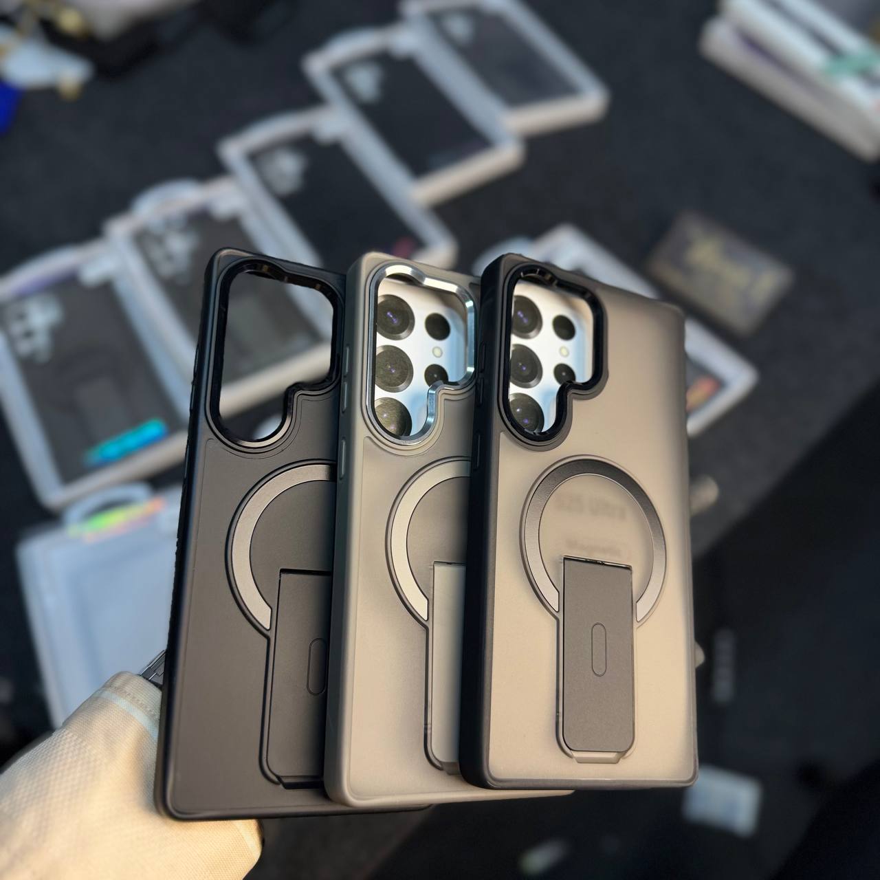 MATT FINISHING CASE STAND COVER S23ULTRA S24ULTRA S25ULTRA