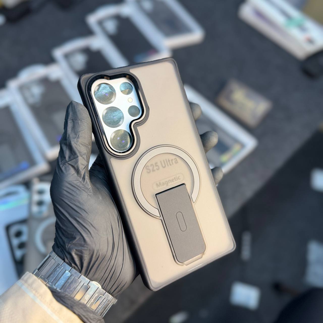 MATT FINISHING CASE STAND COVER S23ULTRA S24ULTRA S25ULTRA