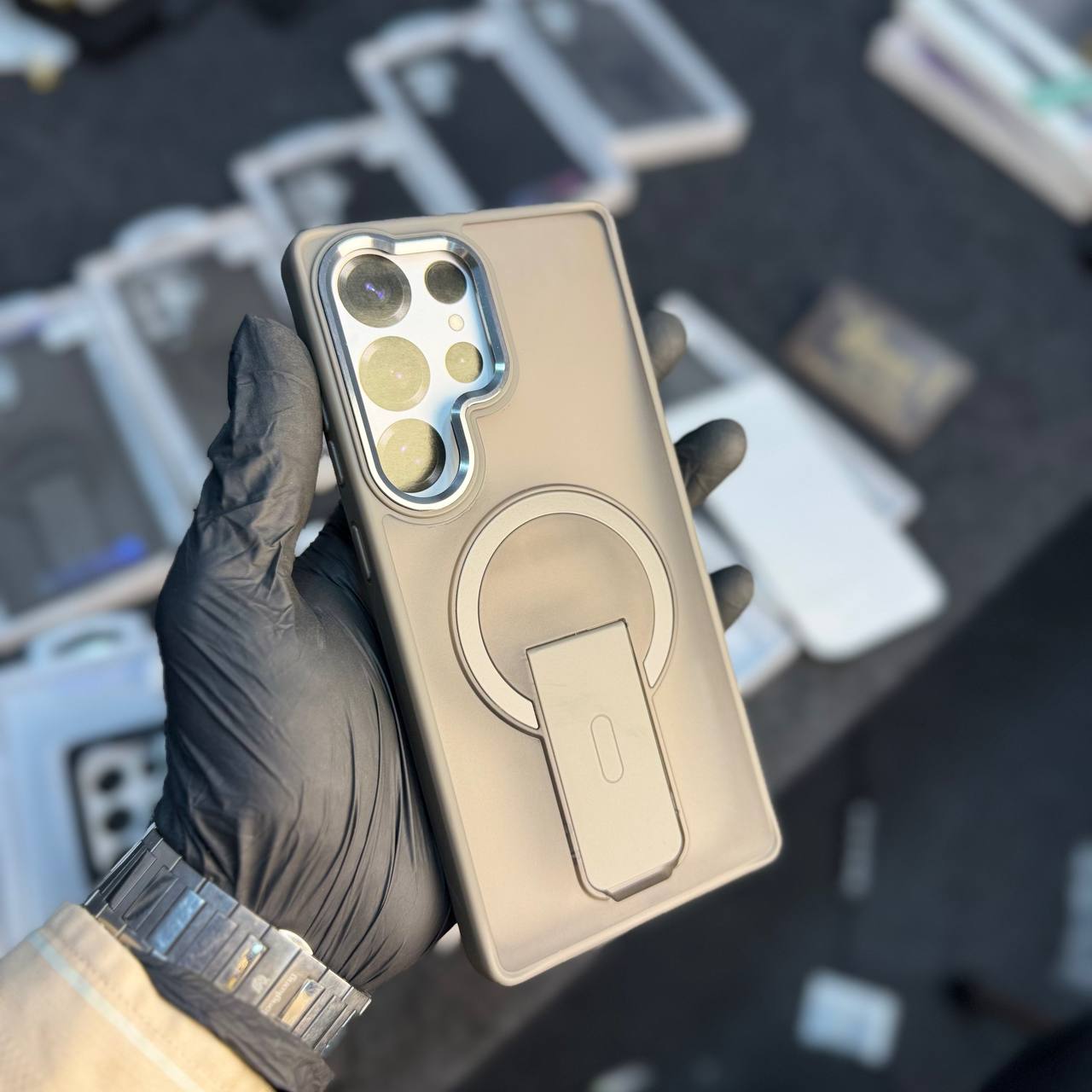 MATT FINISHING CASE STAND COVER S23ULTRA S24ULTRA S25ULTRA