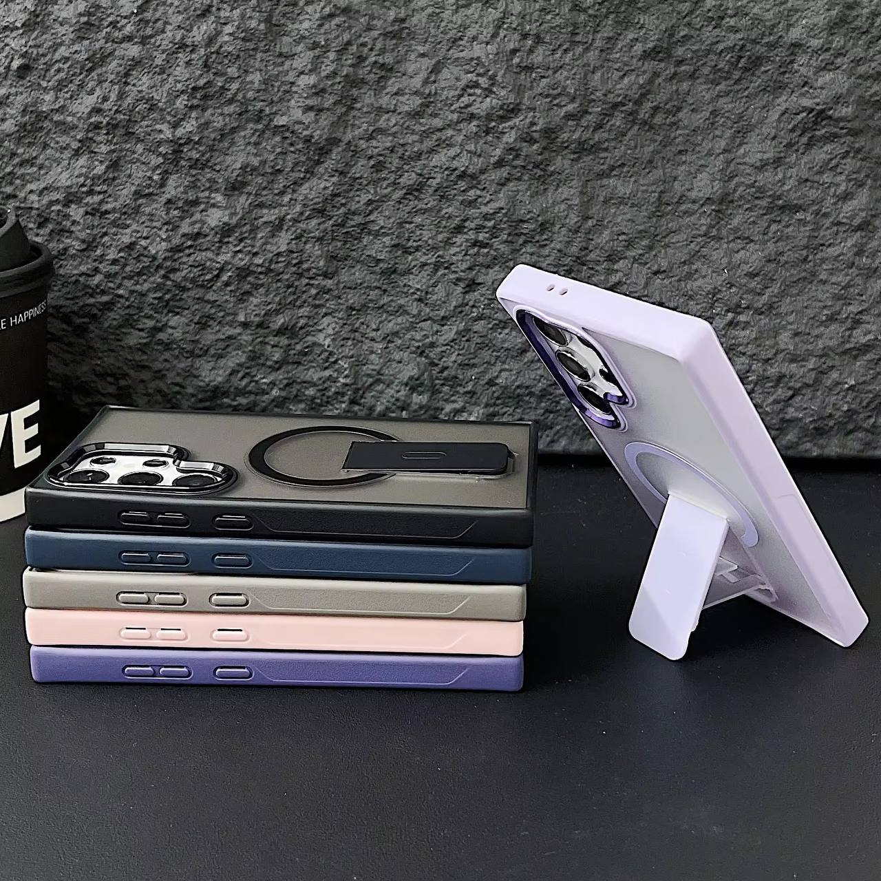 MATT FINISHING CASE STAND COVER S23ULTRA S24ULTRA S25ULTRA