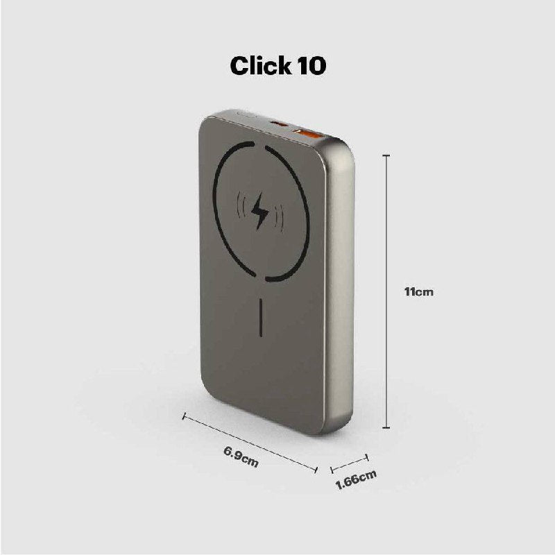 STUFFCOOL CLICK 10 10000MAH POWER BANK MAGNETIC WIRELESS POWER BANK