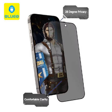 PRIVACY GLASS BLUEO PREMIUM GLASS TEMPERED GLSS FOE IPHONE 17 17PRO 17 PRO MAX