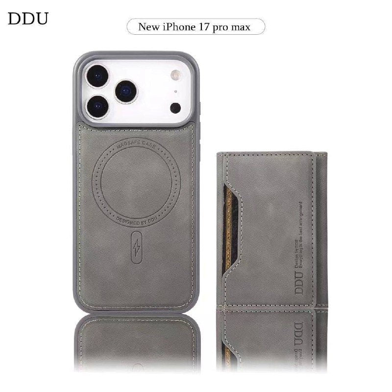 PU Leather Phone Cases Detachable Magnetic Card Holder Wallet Mobile Phone Case Cover for iPhone 13 14 15 16 Pro Max for Samsung S24 S25
