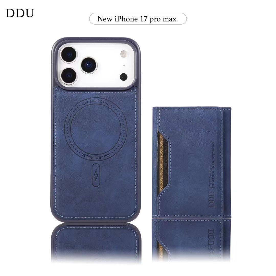 PU Leather Phone Cases Detachable Magnetic Card Holder Wallet Mobile Phone Case Cover for iPhone 13 14 15 16 Pro Max for Samsung S24 S25