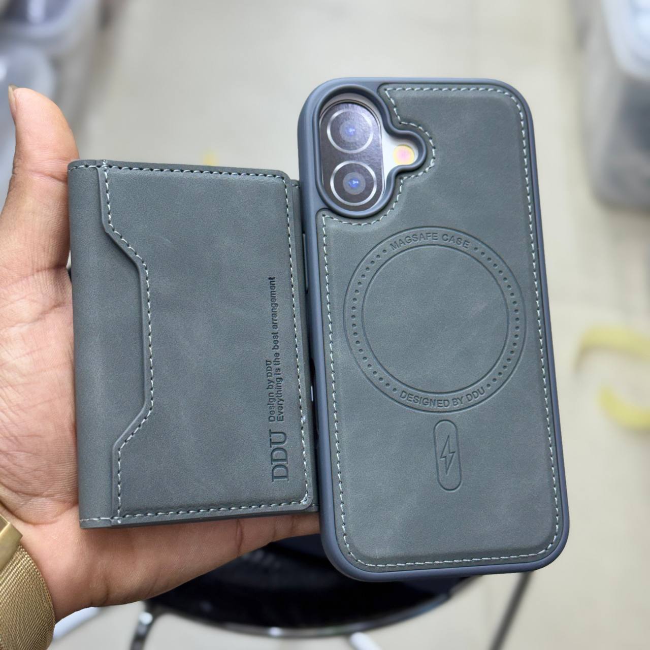 PU Leather Phone Cases Detachable Magnetic Card Holder Wallet Mobile Phone Case Cover for iPhone 13 14 15 16 Pro Max for Samsung S24 S25