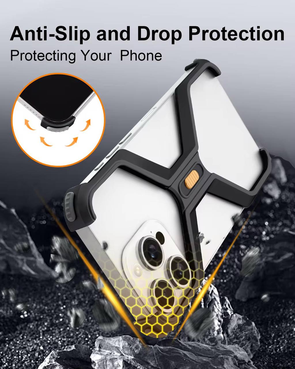 X-Shaped Frameless Shockproof Metal Phone Case foriPhone 16 Pro Max Aluminum Alloy Minimalist Protective Cover for iPhone 16 Pro