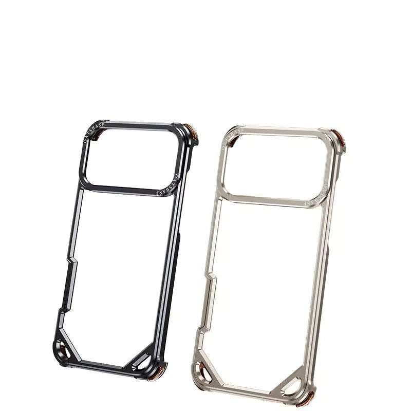 New Arrival Aluminum Alloy Phone Case for iPhone 17 Air Metal Phone Case With True Air Bag Shockproof for iPhone 17 Pro Max