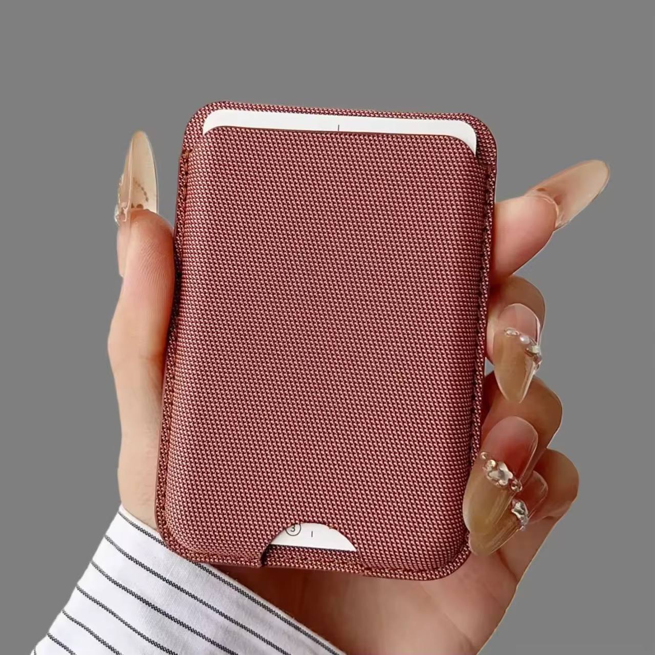 Knit Fabric Minimalist Shockproof for iPhone Card Holder