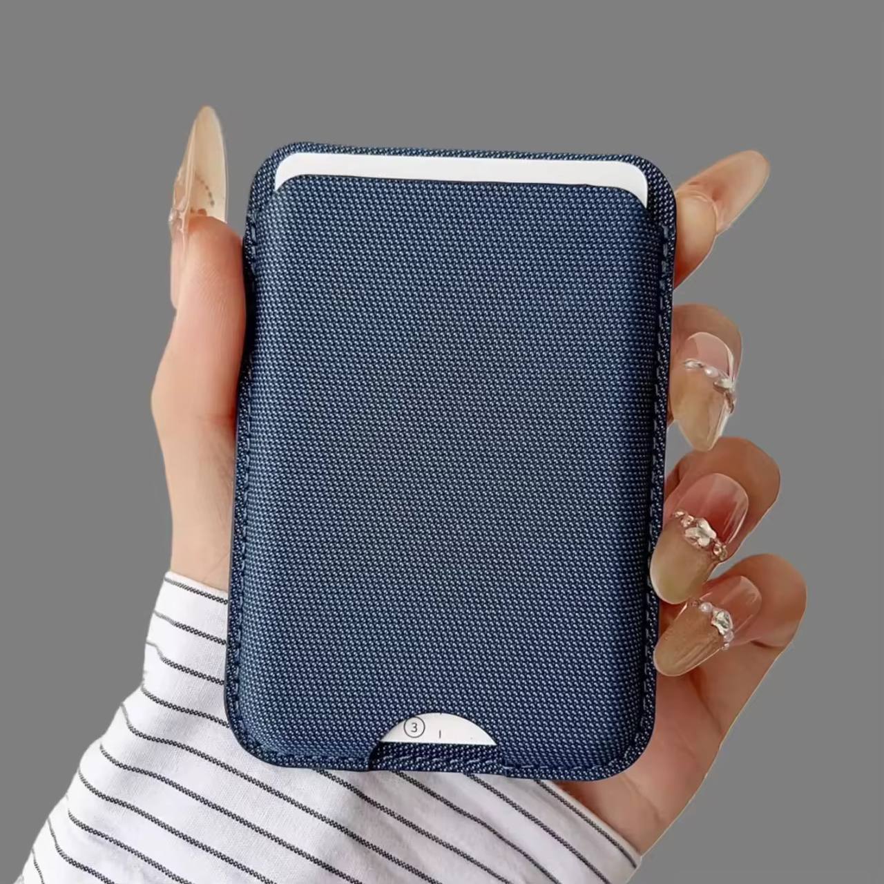 Knit Fabric Minimalist Shockproof for iPhone Card Holder