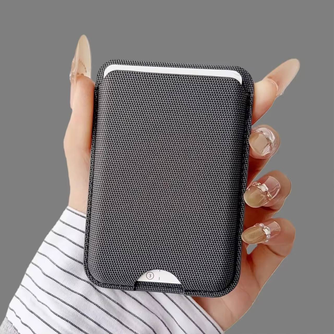 Knit Fabric Minimalist Shockproof for iPhone Card Holder