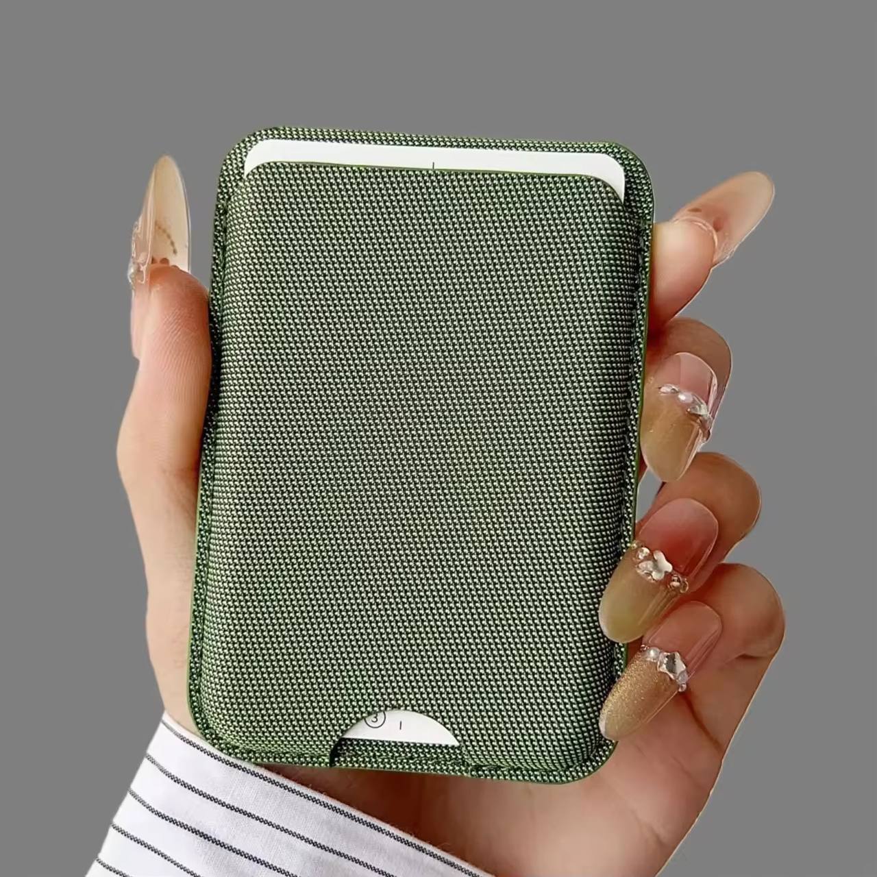 Knit Fabric Minimalist Shockproof for iPhone Card Holder