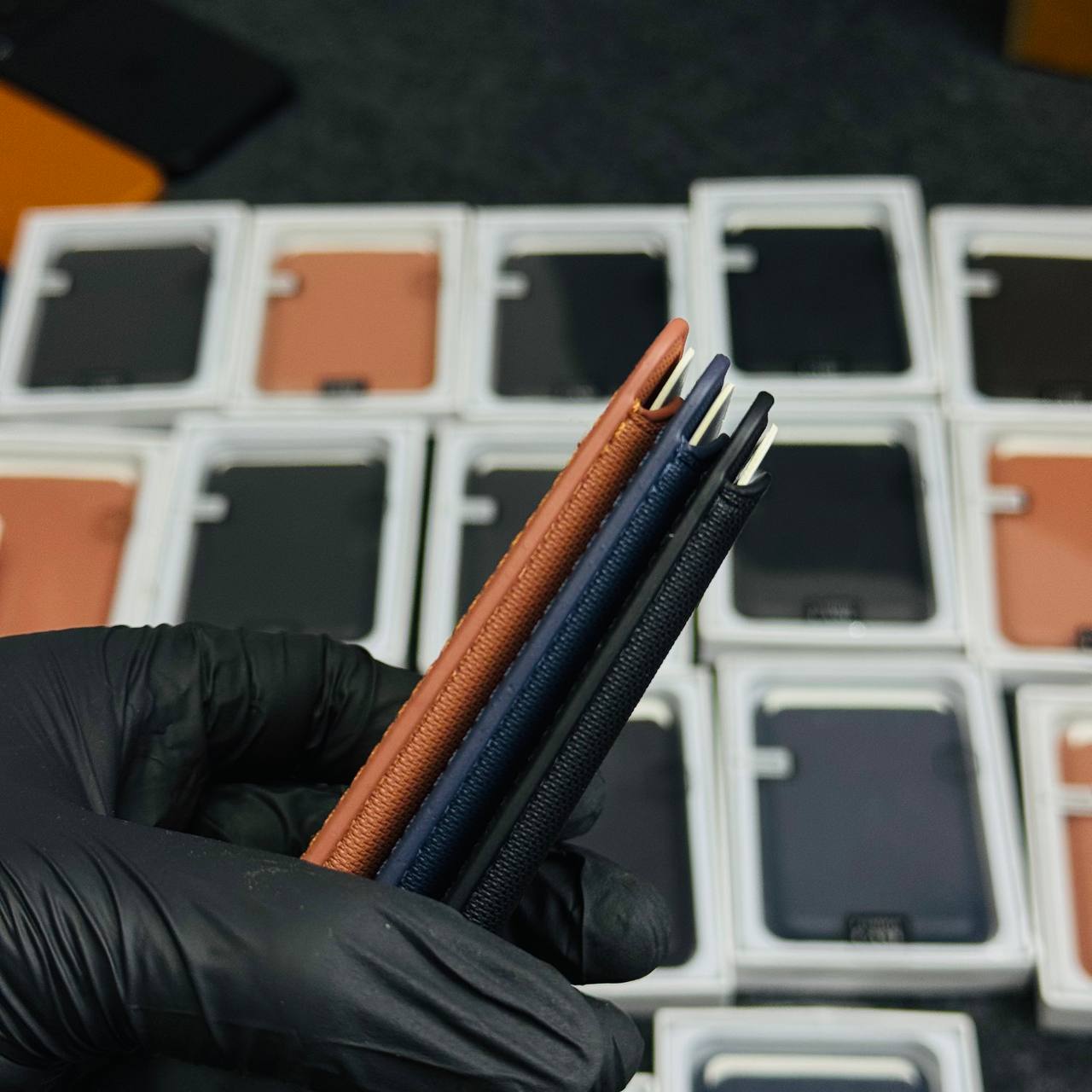 Knit Fabric Minimalist Shockproof for iPhone Card Holder