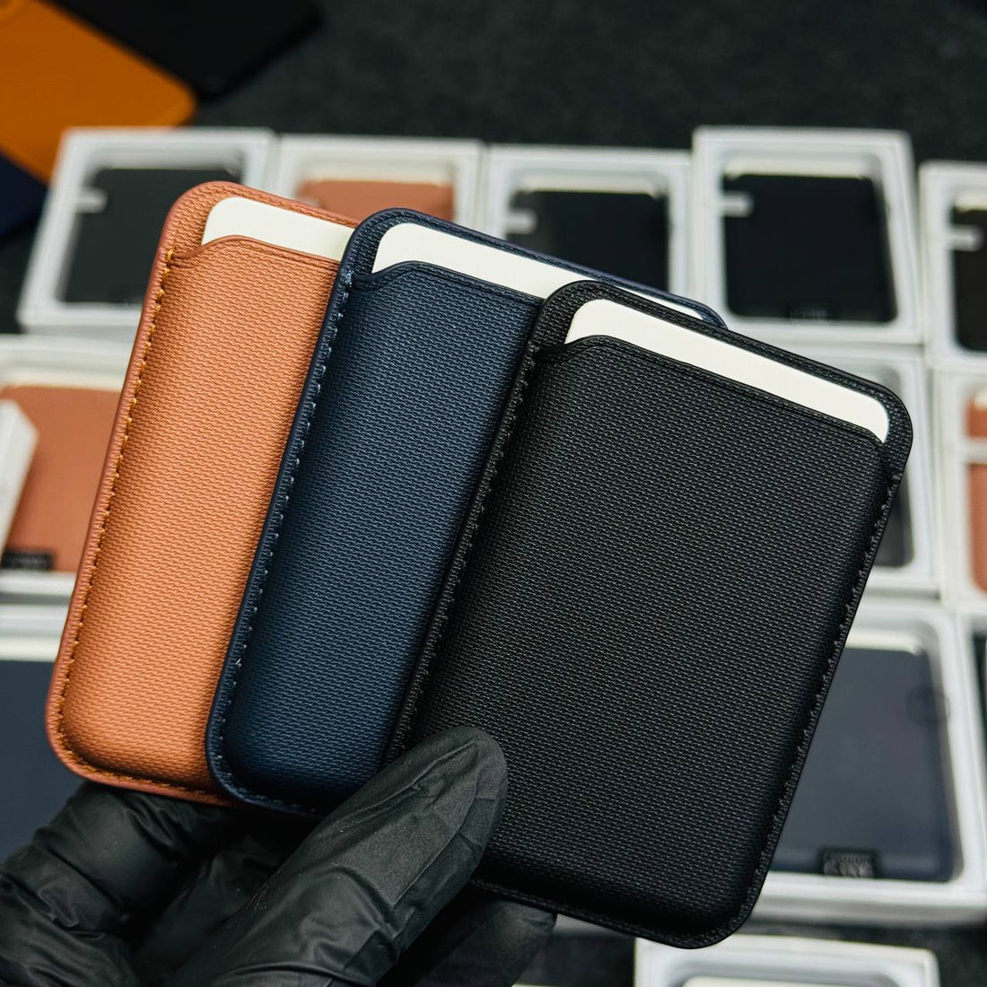 Knit Fabric Minimalist Shockproof for iPhone Card Holder