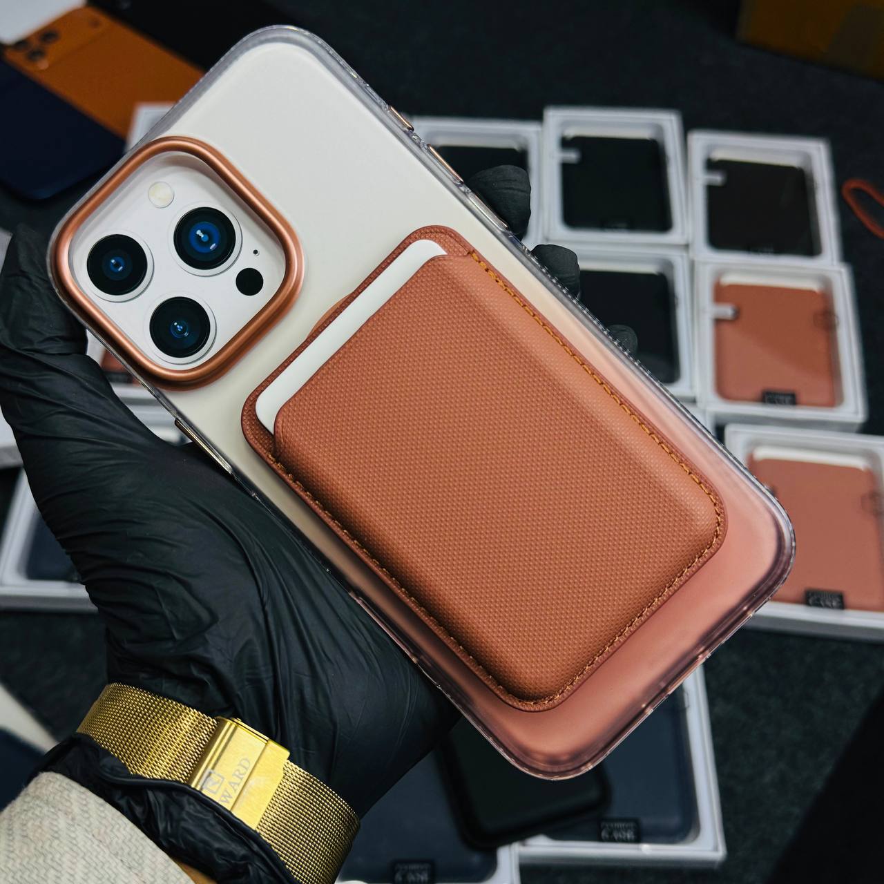 Knit Fabric Minimalist Shockproof for iPhone Card Holder