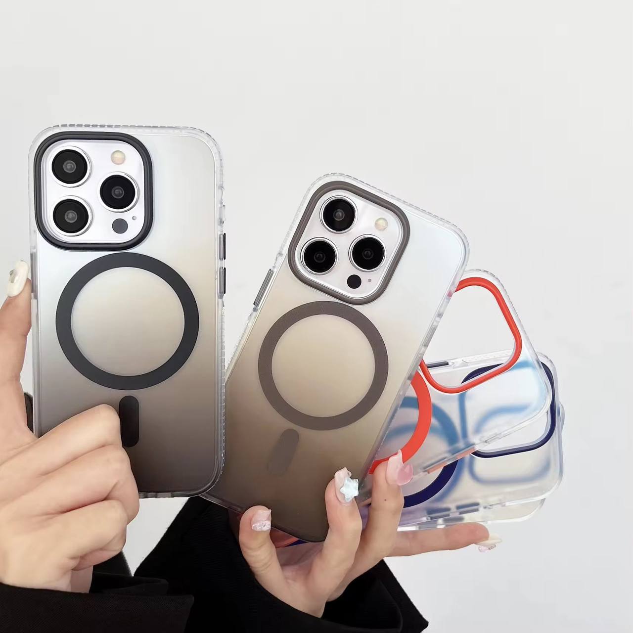 Premium Matte Frosted Translucent Phone Case Transparent Shockproof for iPhone