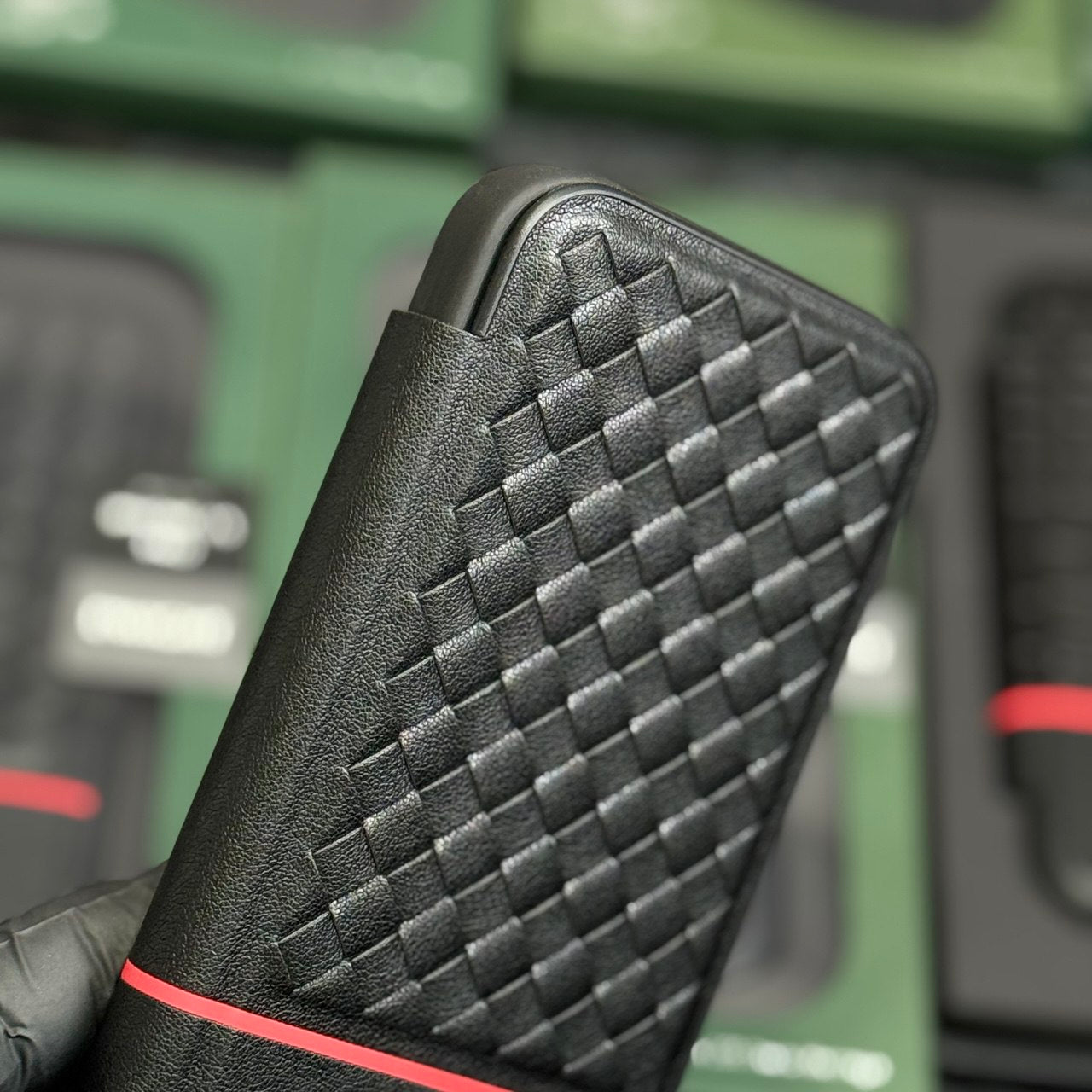 POLO Fabric Textile PU Leather Phone Case Protective Cover for IPhone15 Mobile Phone Cases