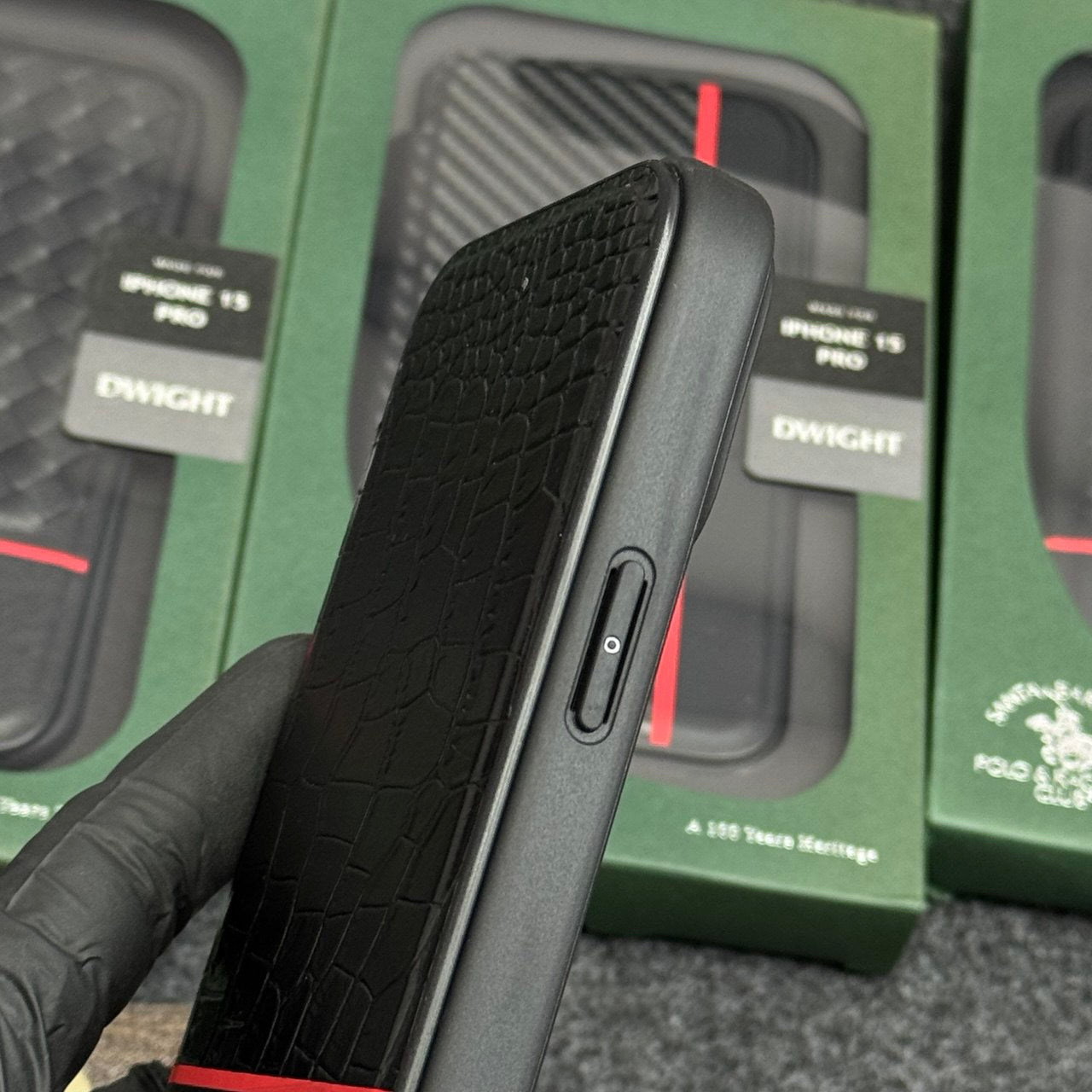 POLO Fabric Textile PU Leather Phone Case Protective Cover for IPhone15 Mobile Phone Cases