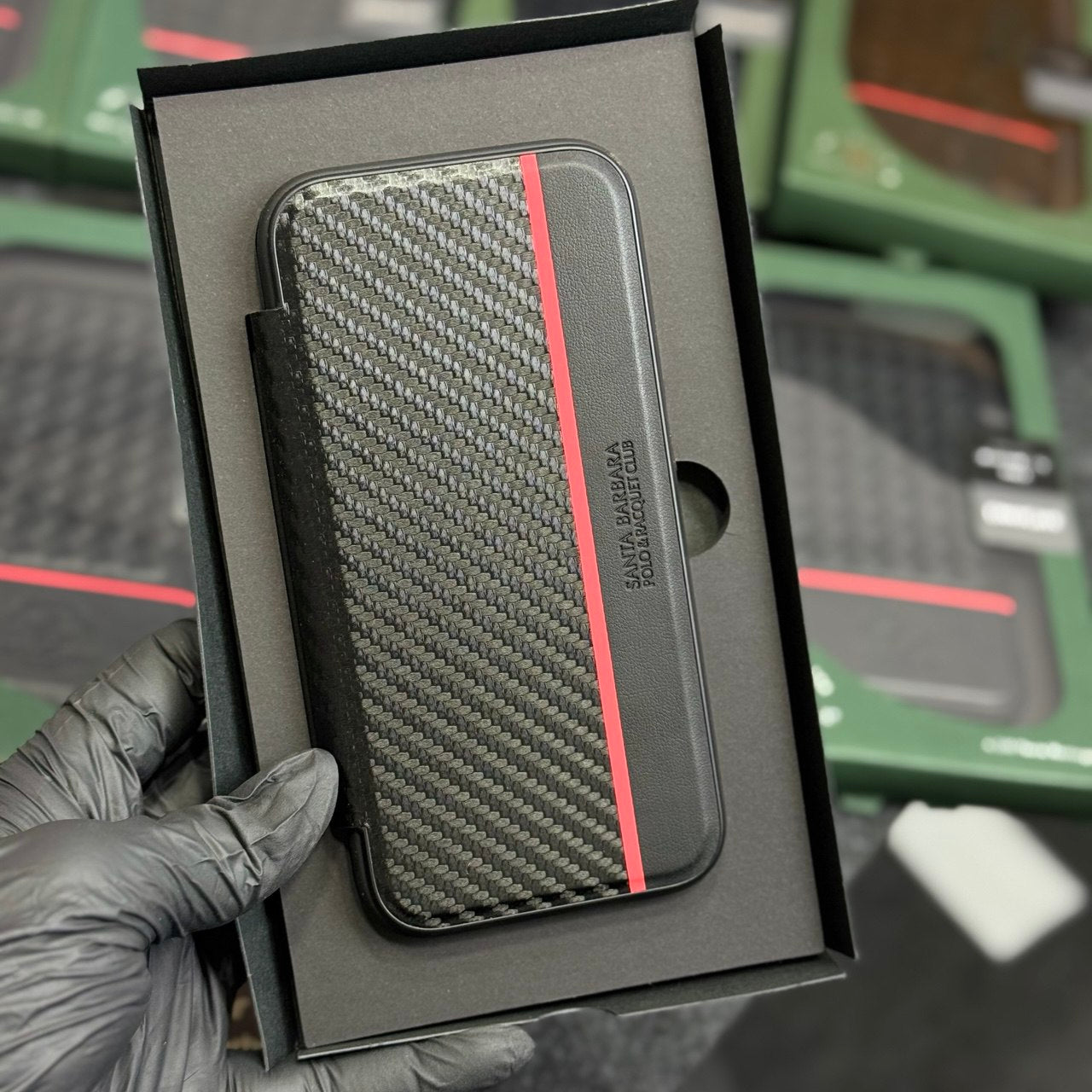 POLO Fabric Textile PU Leather Phone Case Protective Cover for IPhone15 Mobile Phone Cases