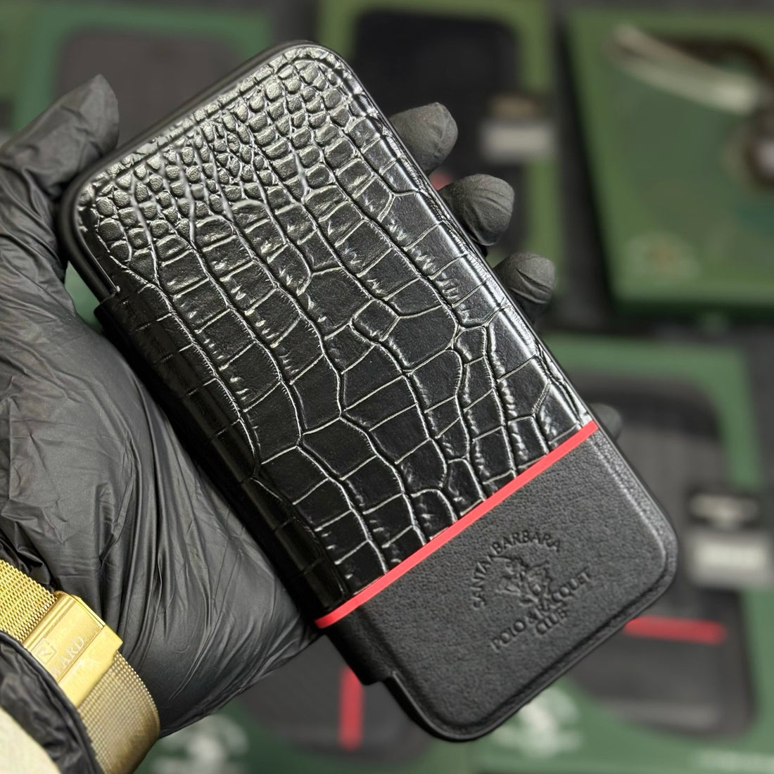 POLO Fabric Textile PU Leather Phone Case Protective Cover for IPhone15 Mobile Phone Cases