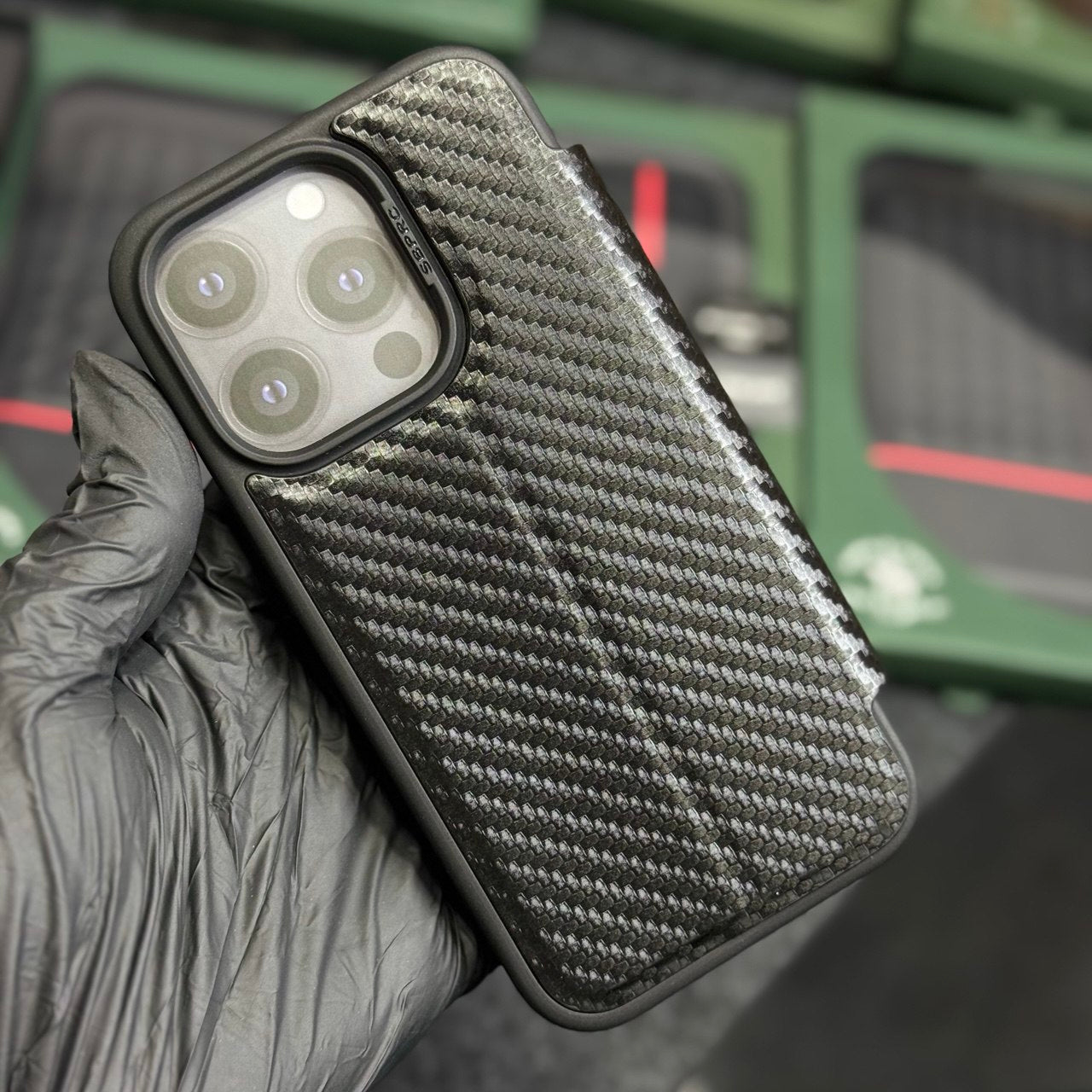 POLO Fabric Textile PU Leather Phone Case Protective Cover for IPhone15 Mobile Phone Cases