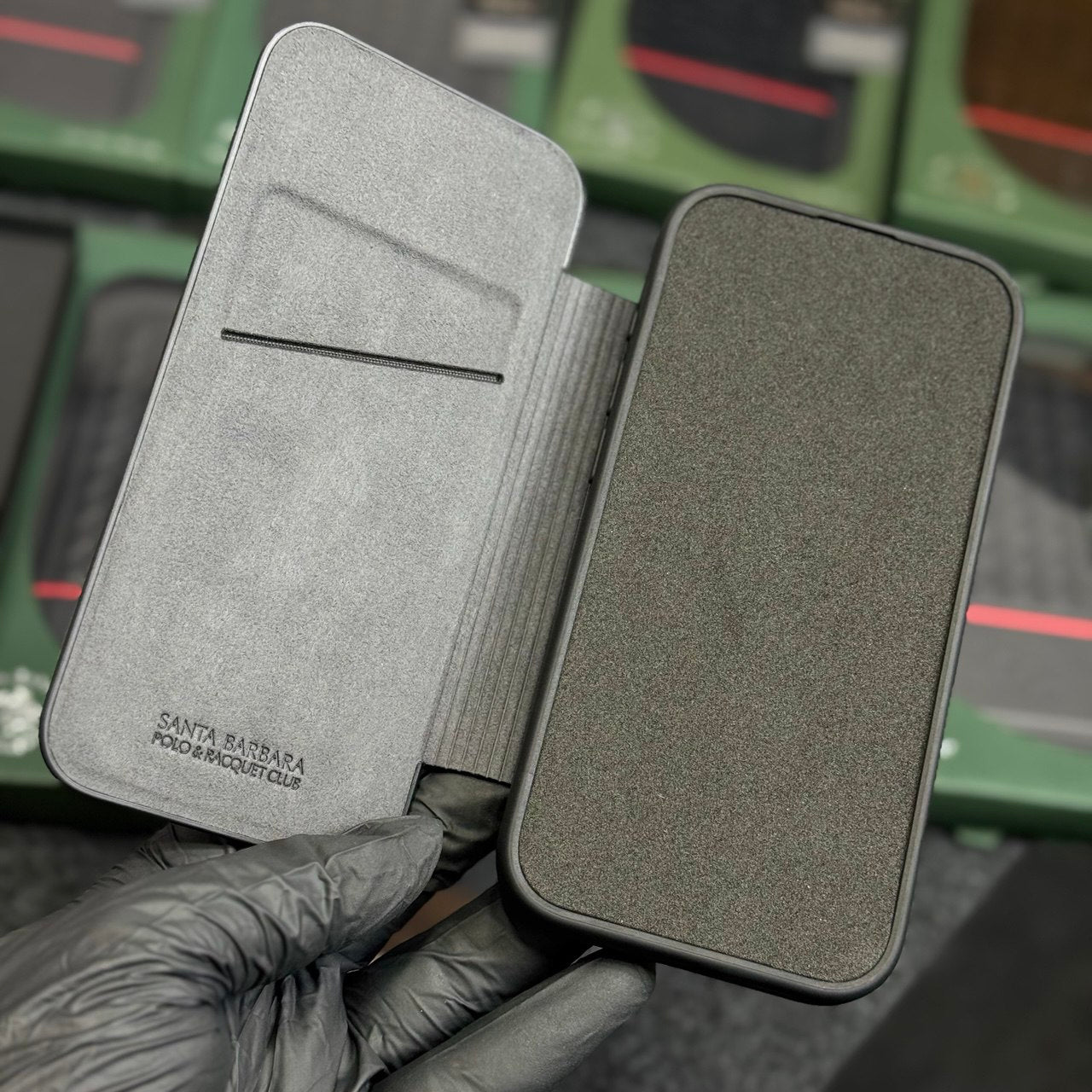 POLO Fabric Textile PU Leather Phone Case Protective Cover for IPhone15 Mobile Phone Cases