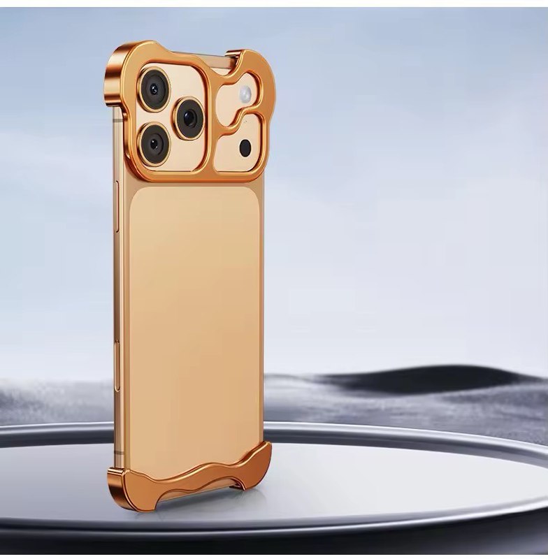 Luxury With Lens Protector Corner Pad Metal Case for iPhone 17 Pro Max Shockproof Phone Cover on for iPhone 13 14 15 16 17air
