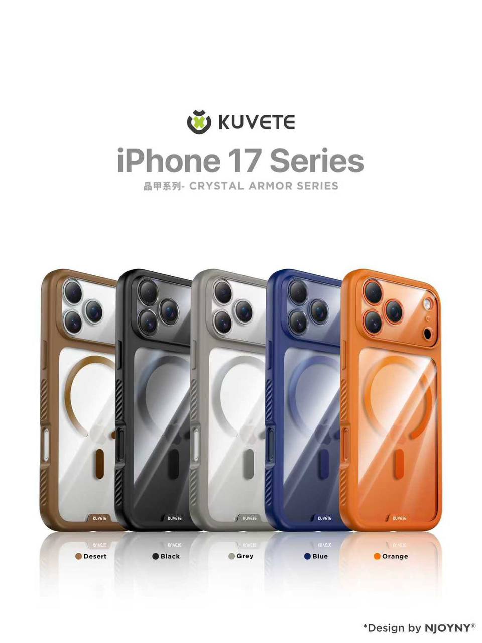 KUVETE MagSafe Transparent Case – iPhone 17 Series