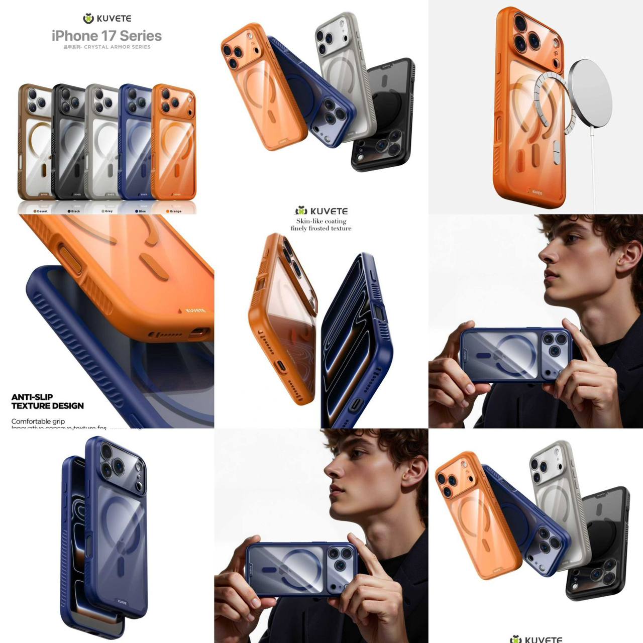 KUVETE MagSafe Transparent Case – iPhone 17 Series