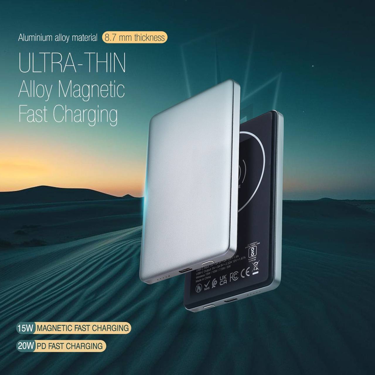 Slim Power bank 5000mah PHONOKART