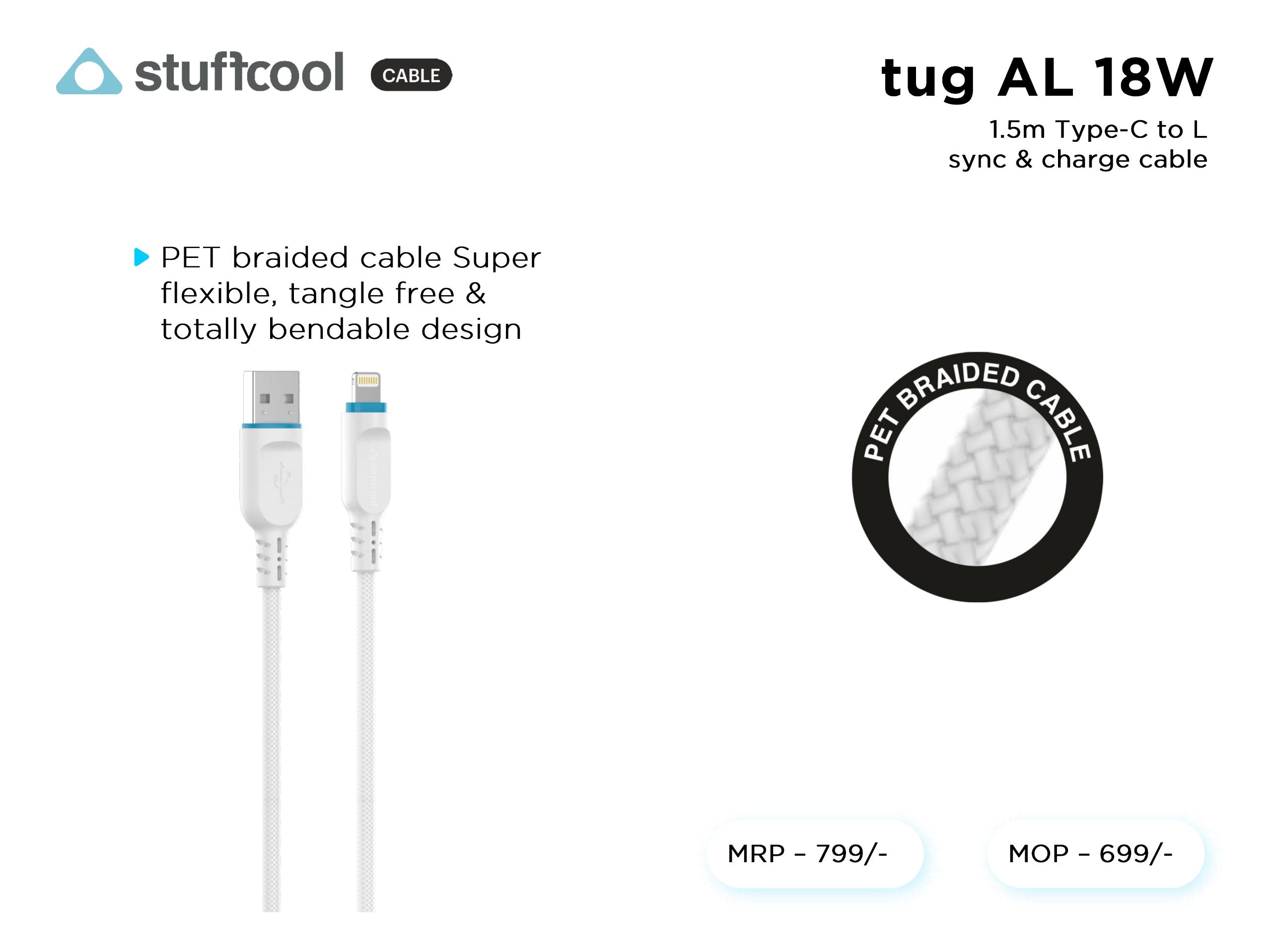 tug A-L 1.5M USB-A to Lightning  cable stuffcool