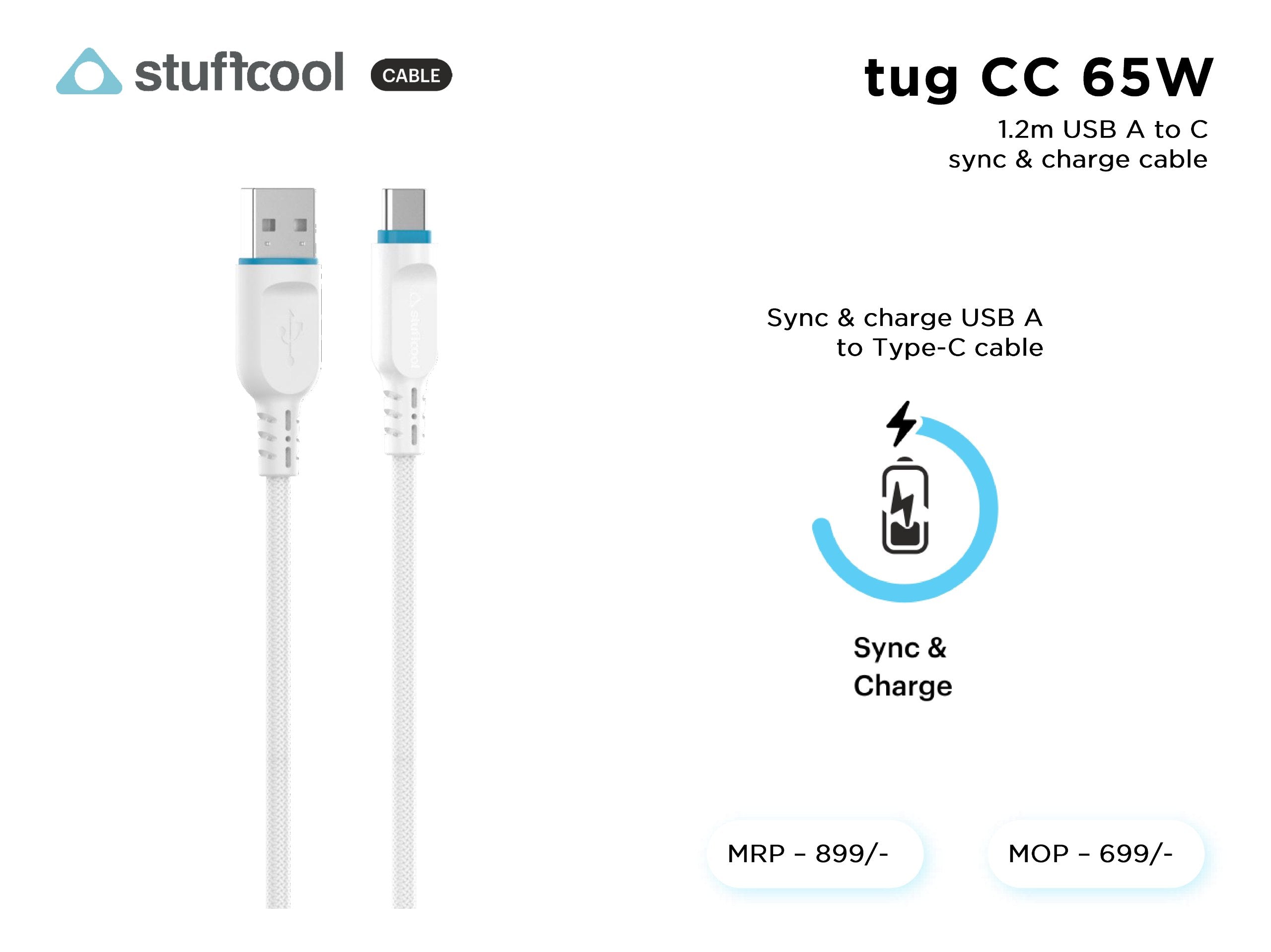 tug A-C 6.5A 1.2m USB -A to C CABLE stuffcool
