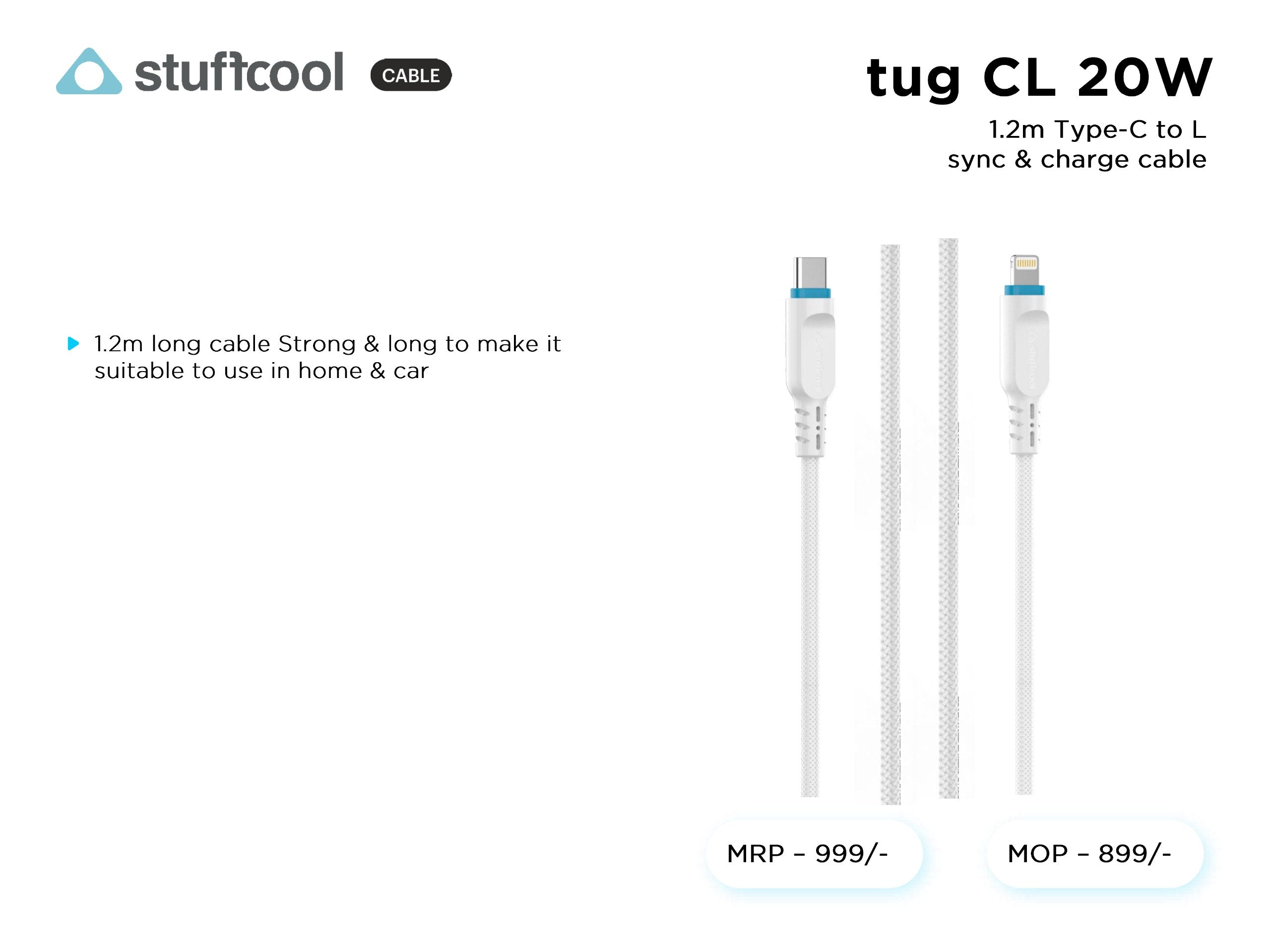 tug Type-C to L 1.2M Lightning Cable Stuffcool