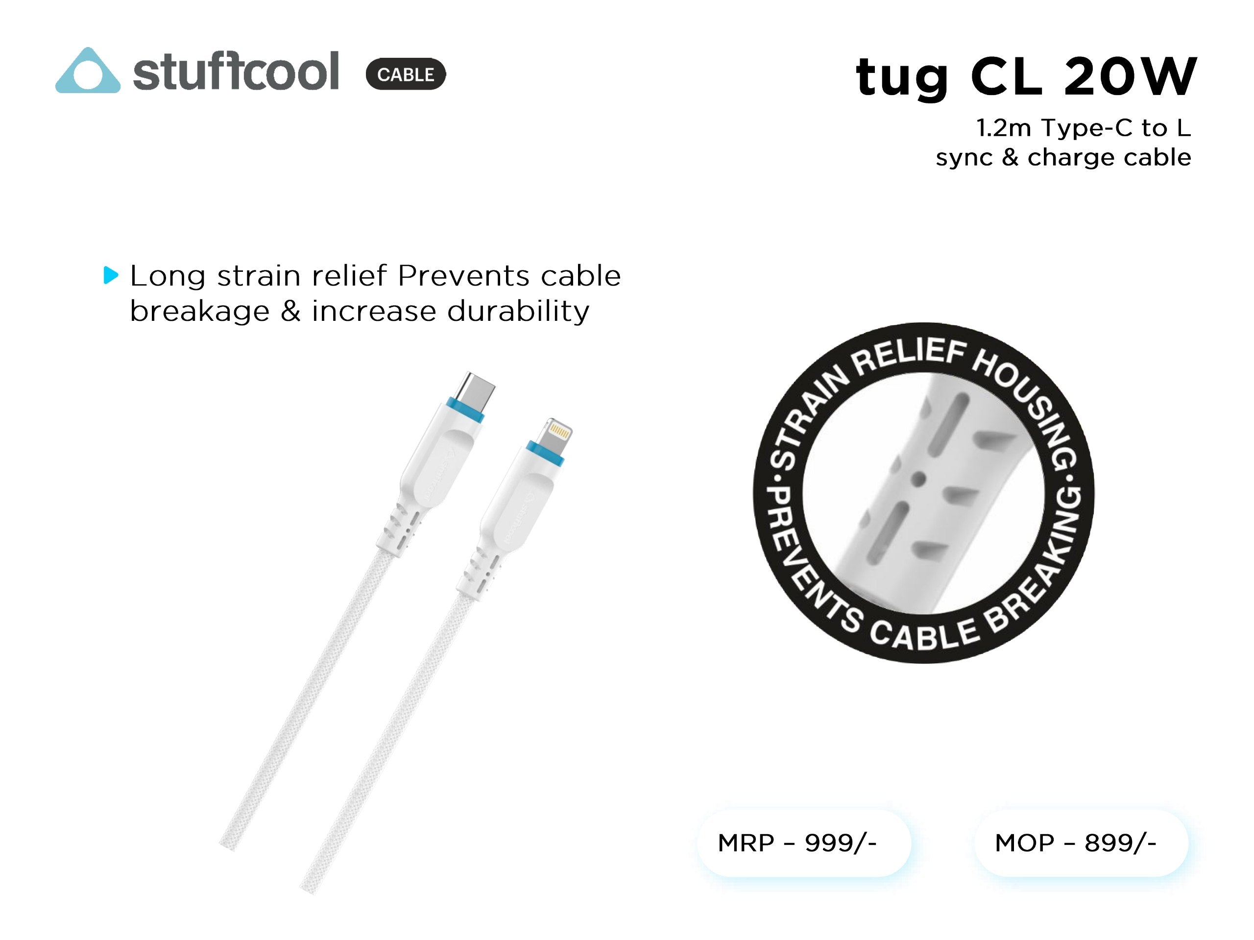 tug Type-C to L 1.2M Lightning Cable Stuffcool