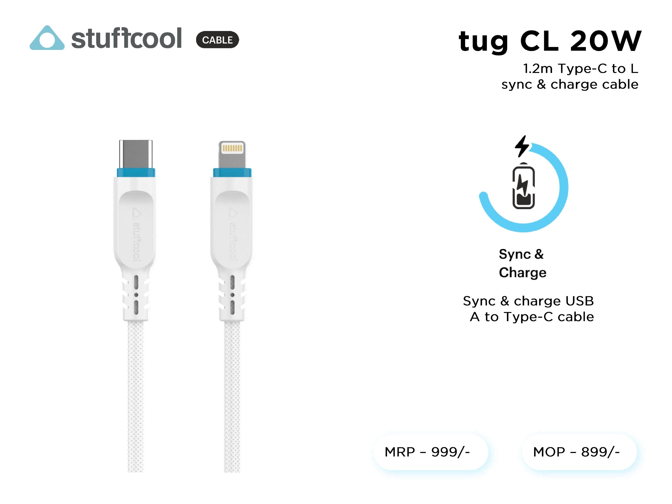 tug Type-C to L 1.2M Lightning Cable Stuffcool