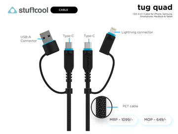 tug quad 1.5m 4 in 1 cable stuffcool